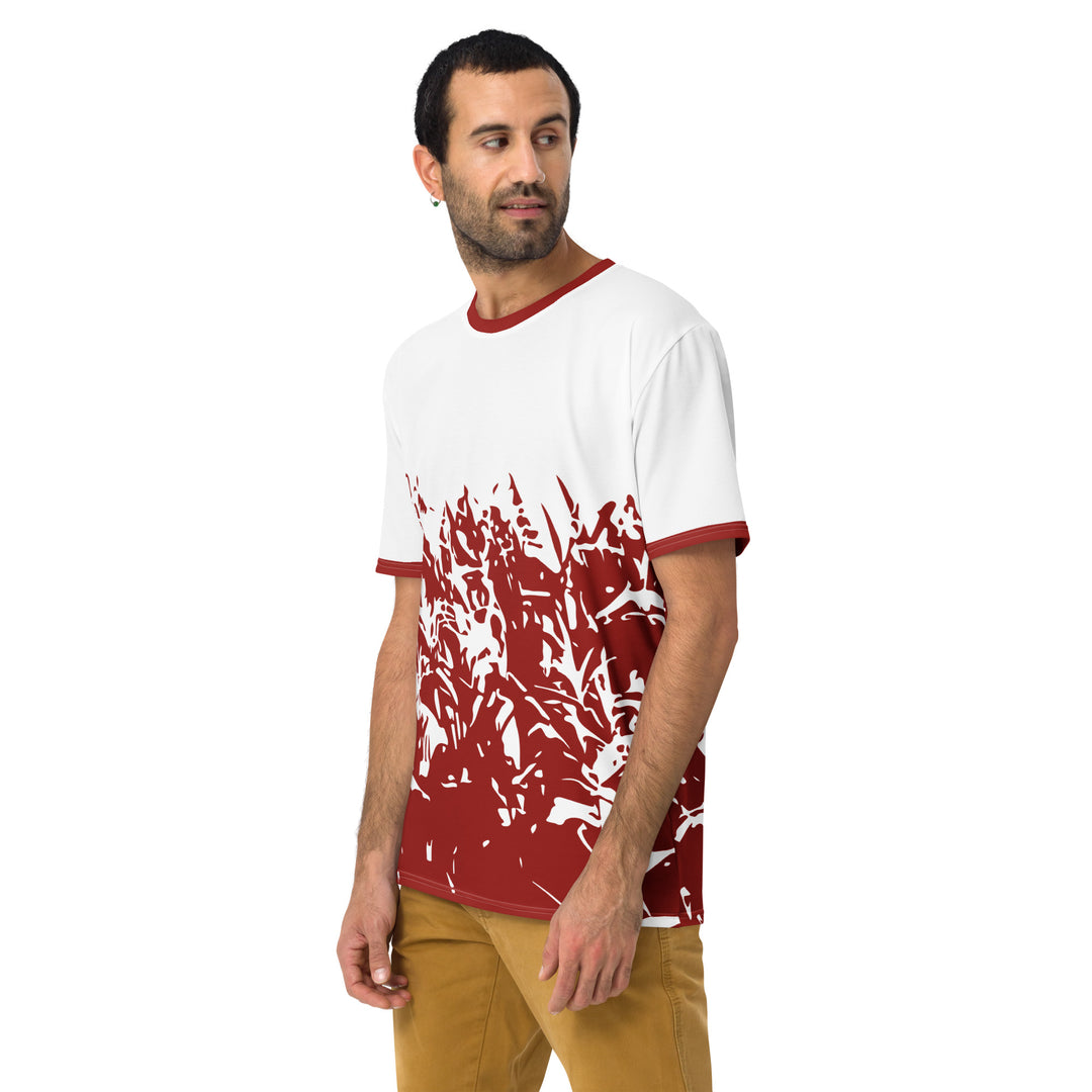 Premium Men's Jersey - Red-White Grass