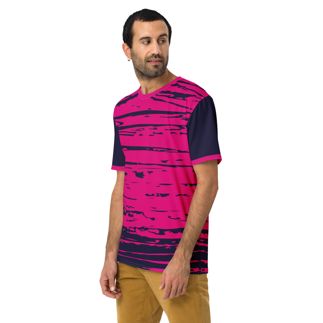 Premium Men's Jersey - Pink-Black Layer