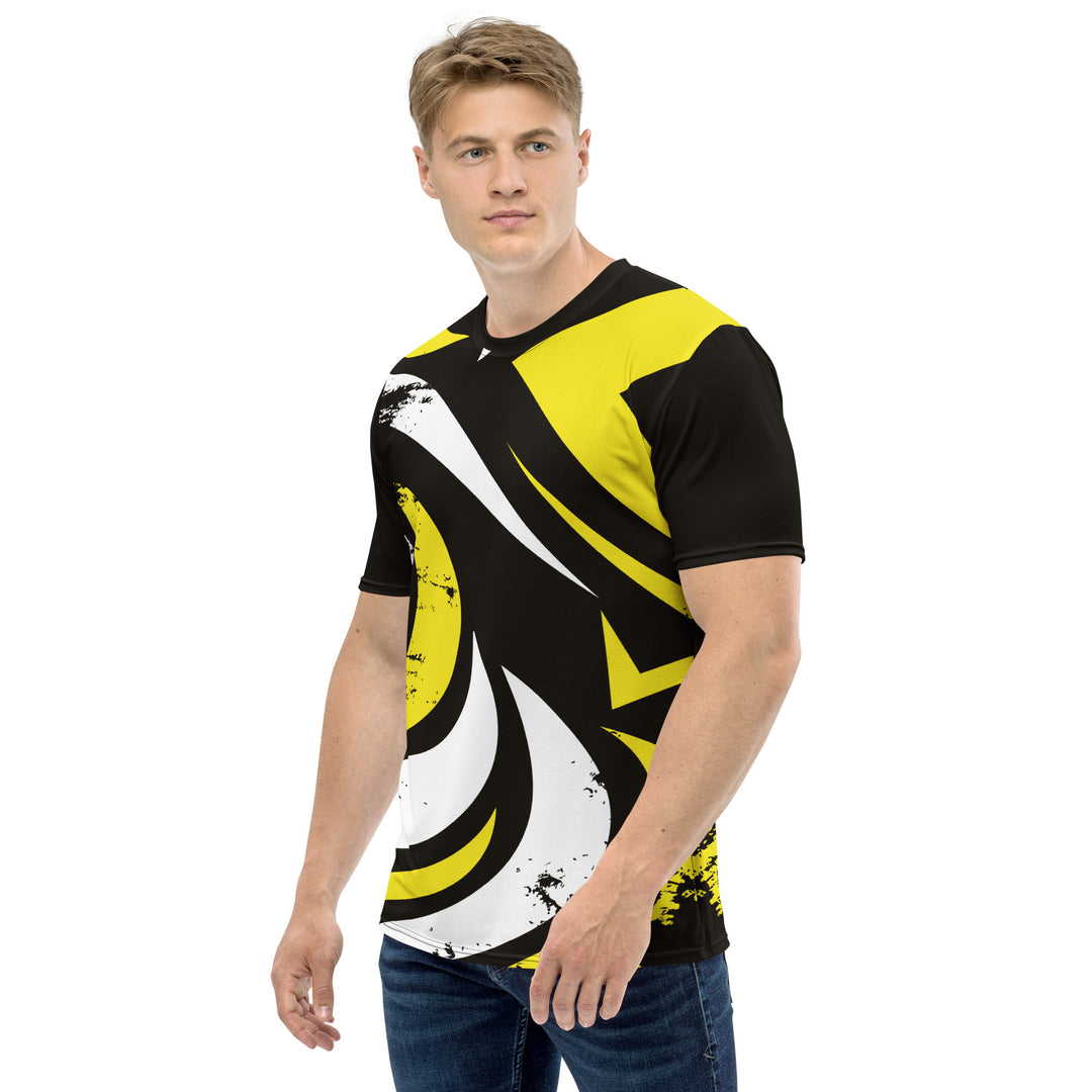 Premium Men's Jersey - Black-Yellow Street