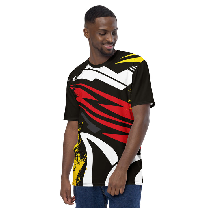 Premium Men's Jersey - Black-Red Street