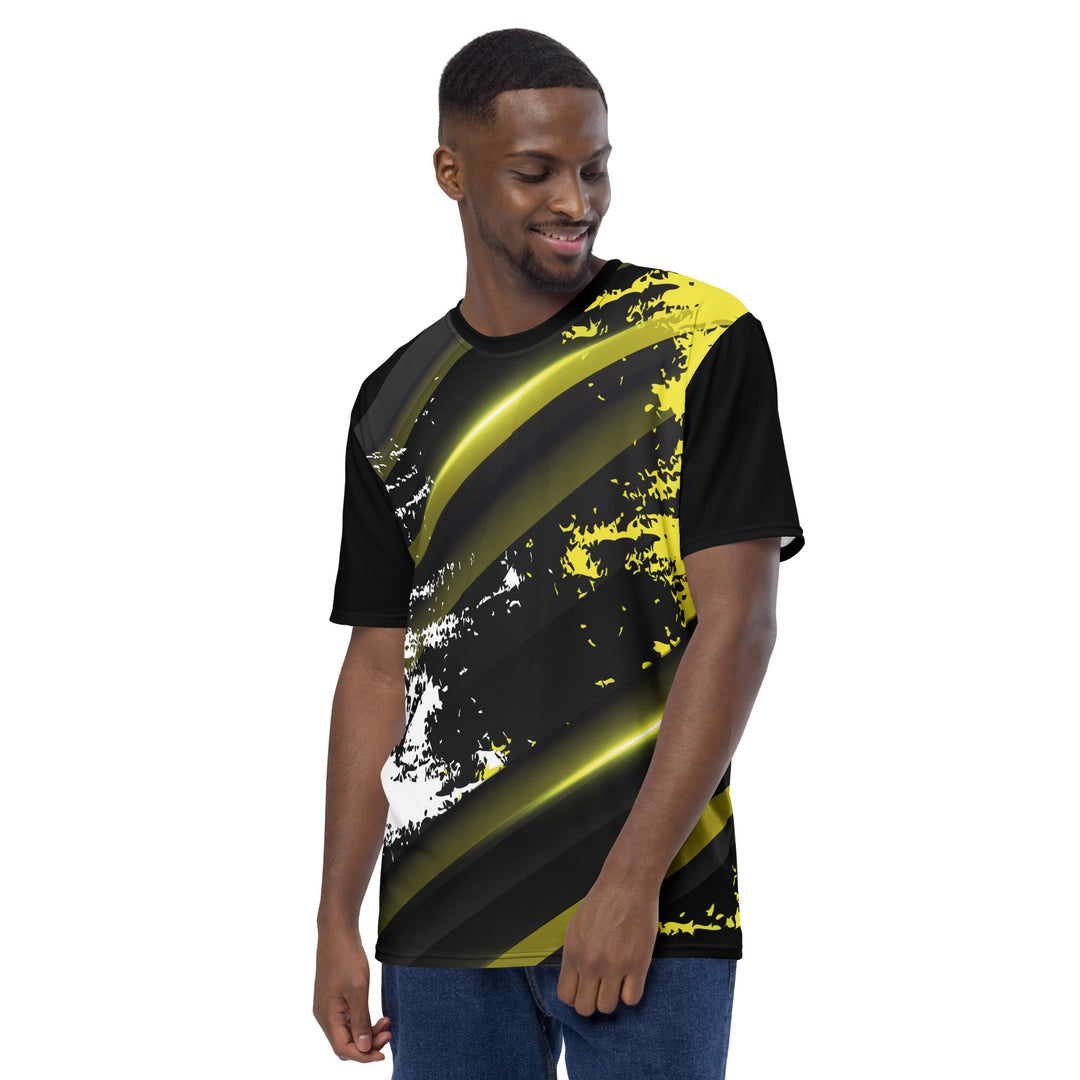 Premium Men's Jersey - Black-Yellow Shine