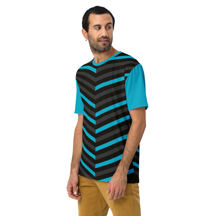 Premium Men's Jersey - Black-Blue Edge