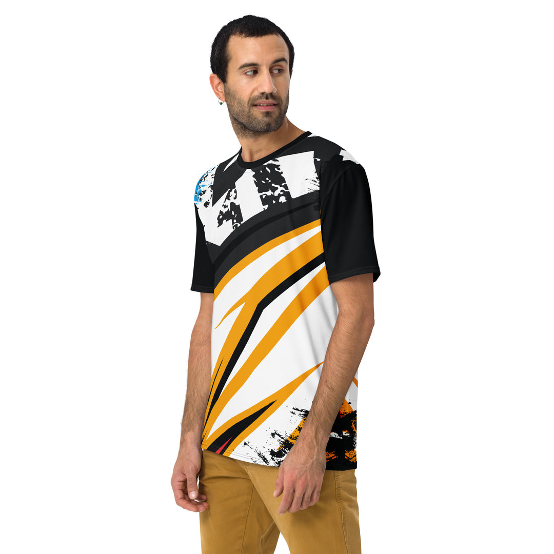 Premium Men's Jersey - White-Yellow Wing