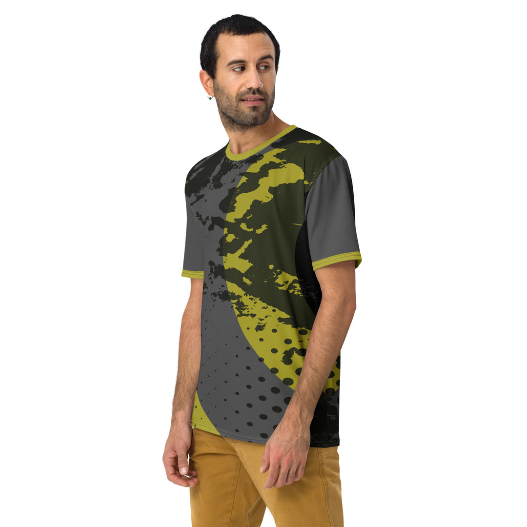 Premium Men's Jersey - Grey-Yellow Moon