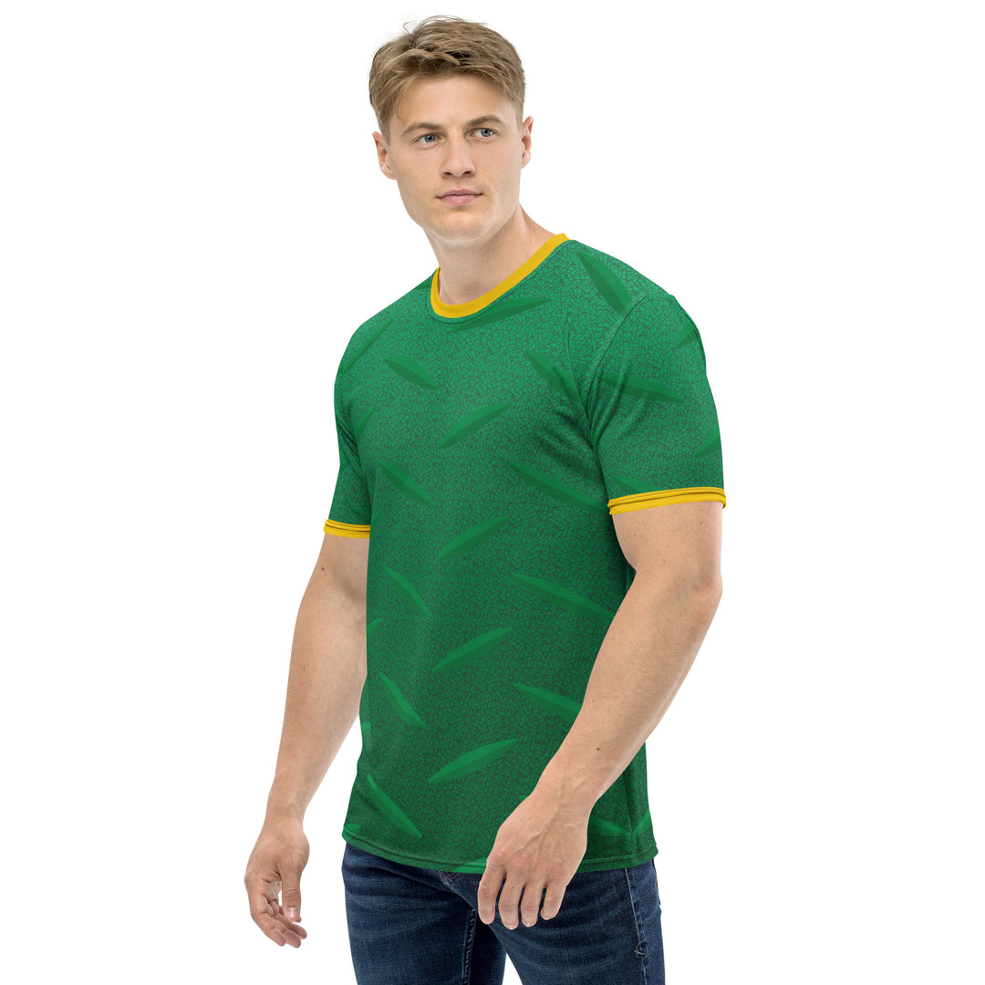 Premium Men's Jersey - Green-Yellow Metal