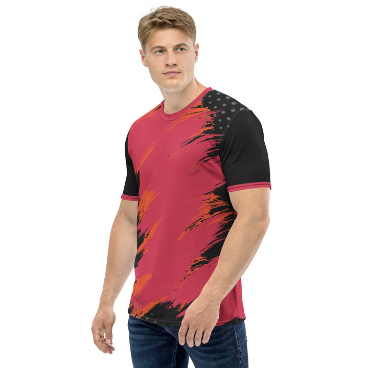 Premium Men's Jersey - Red-Black Overdraw