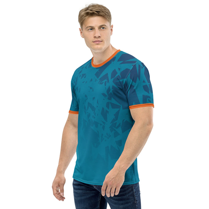 Premium Men's Jersey - Turquoise-Orange Stars