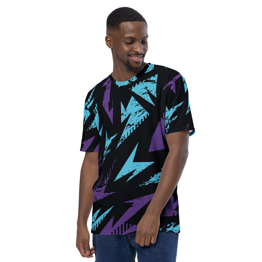 Premium Men's Jersey - Blue-Purple Split