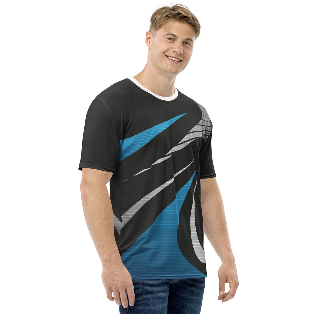 Premium Men's Jersey - Black-Blue Swing