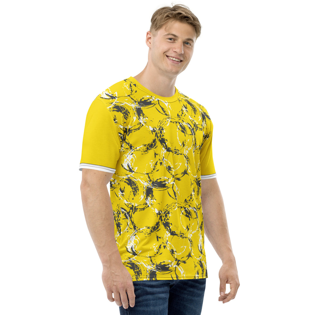 Premium Men's Jersey - Yellow Circles