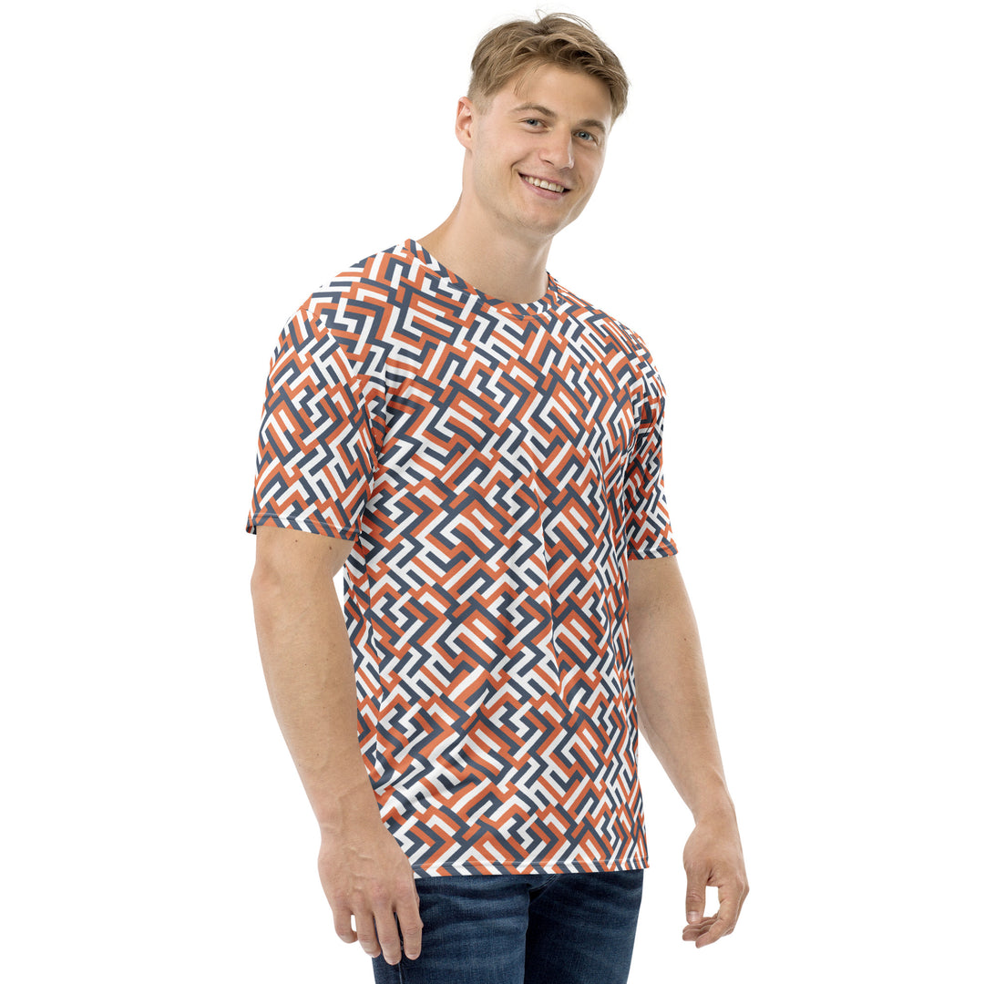 Premium Men's Jersey - Orange Maze