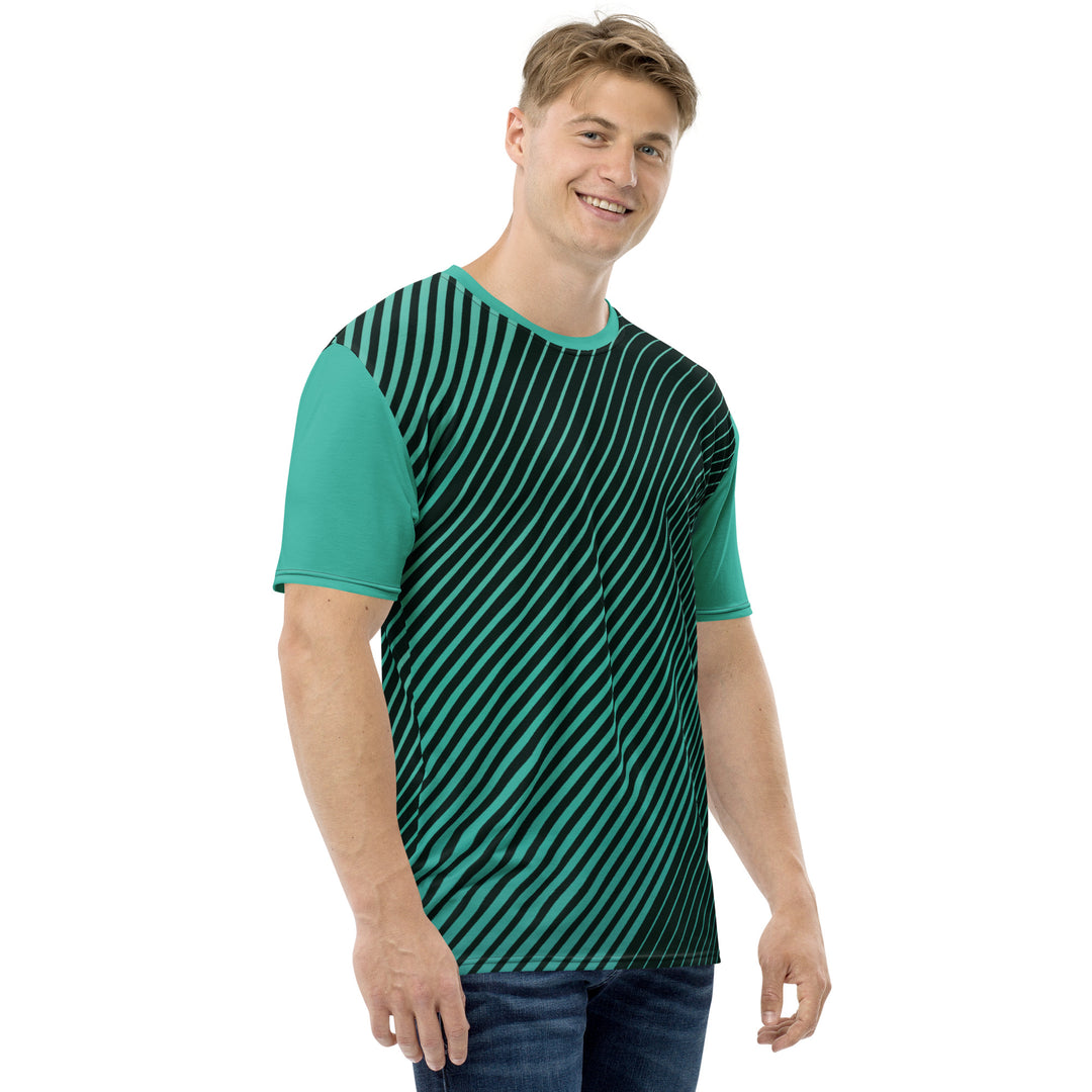 Premium Men's Jersey - Turquoise-Black Wonder