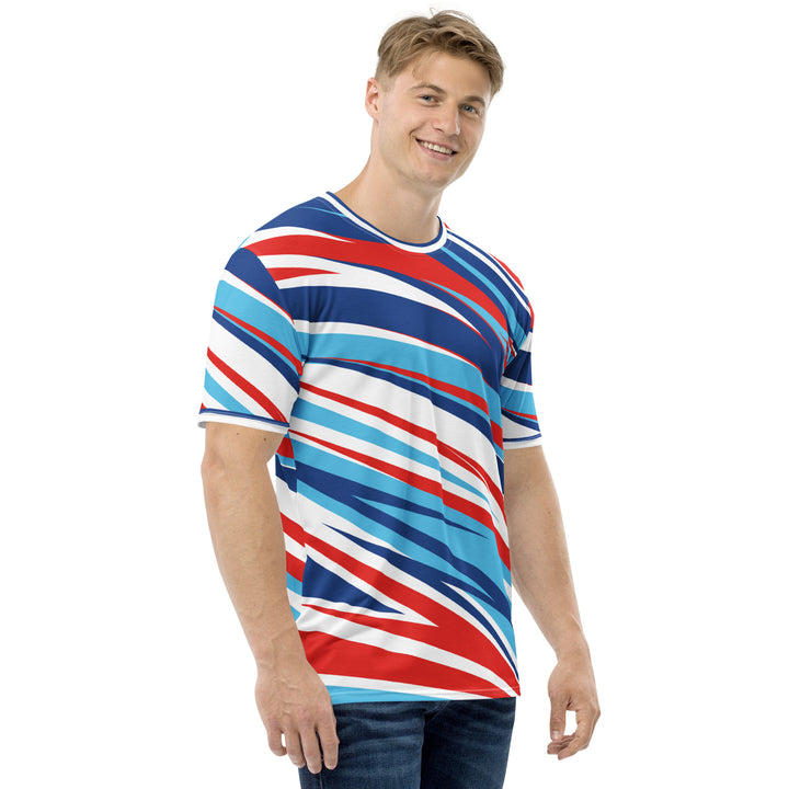 Premium Men's Jersey - Red-Blue Speed