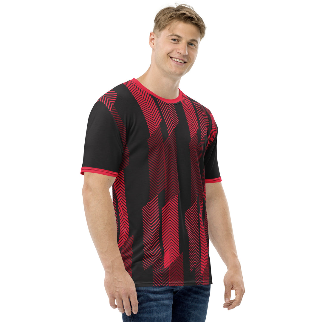 Premium Men's Jersey - Red-Black Track