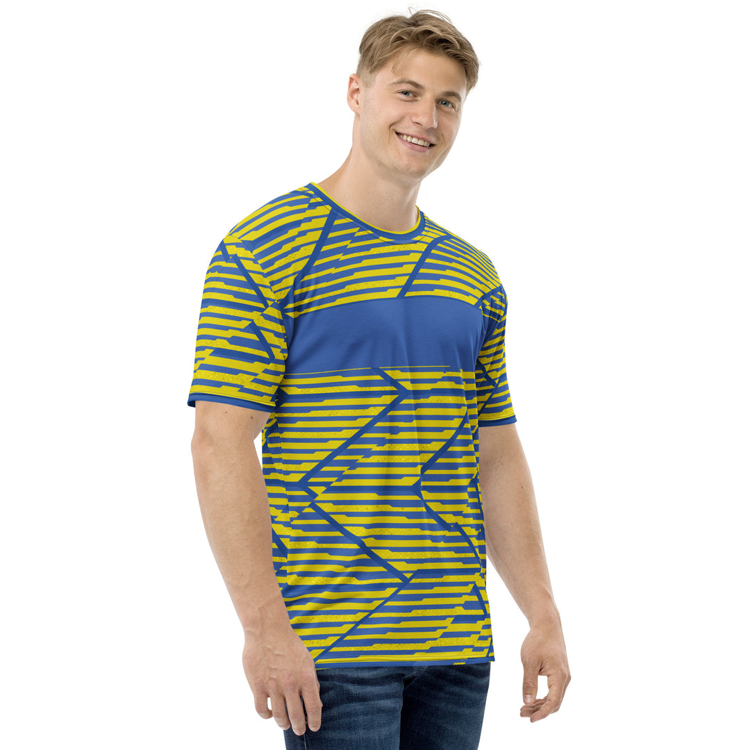 Premium Men's Jersey - Yellow-Blue Baron