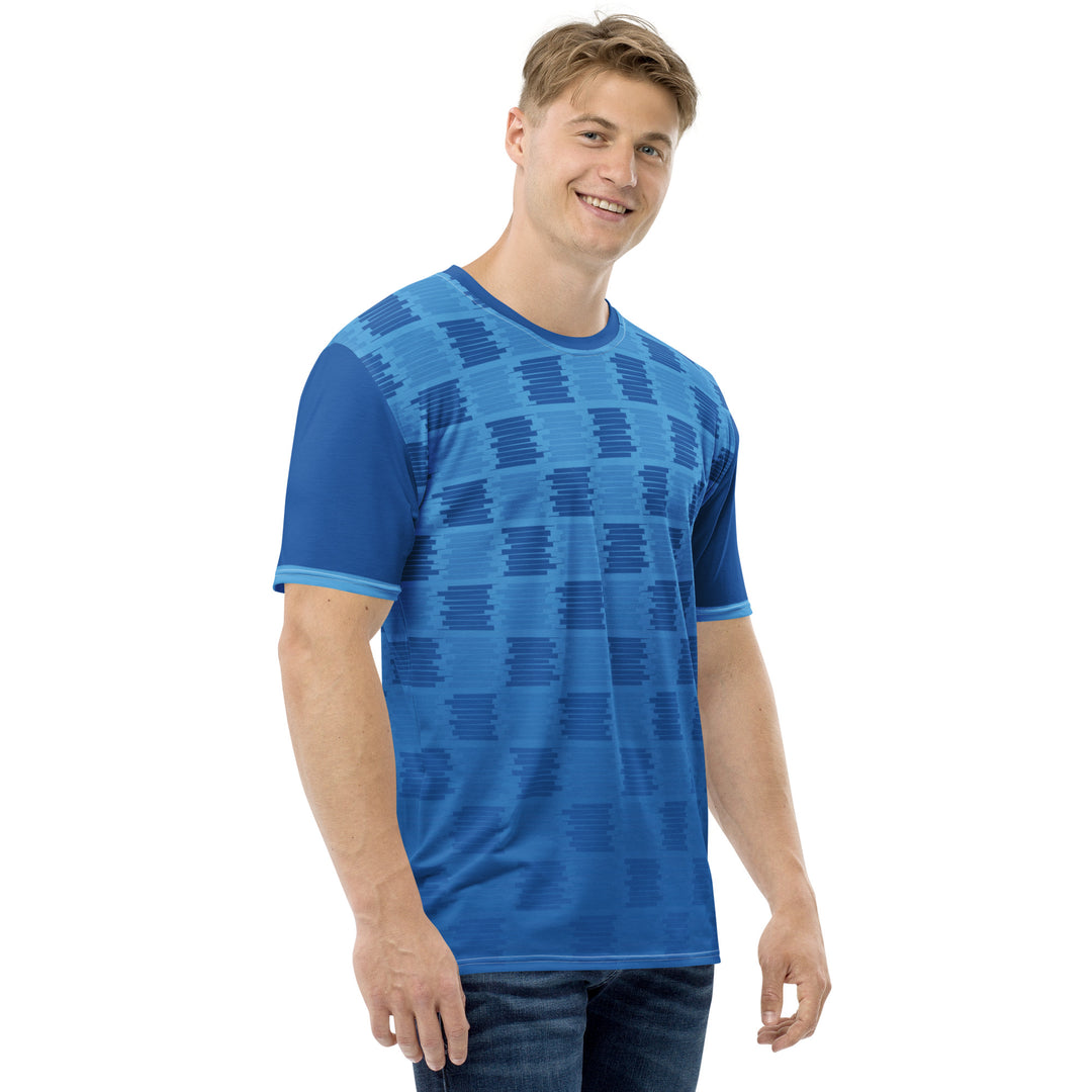 Premium Men's Jersey - Blue Square