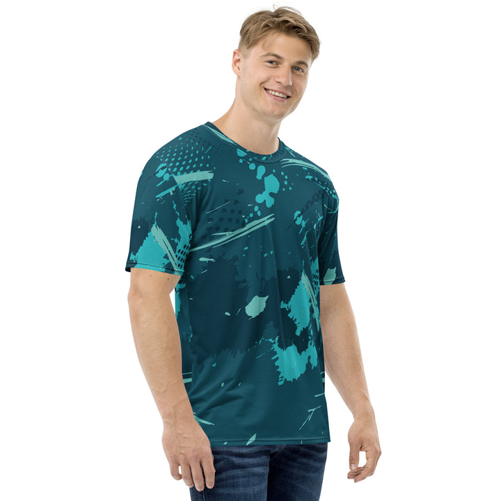 Premium Men's Jersey - Green Paint