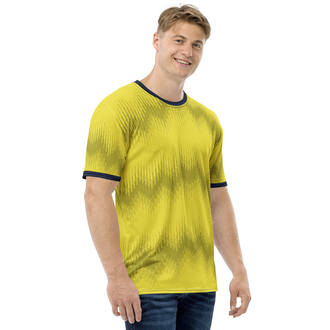 Premium Men's Jersey - Yellow-Black Saw