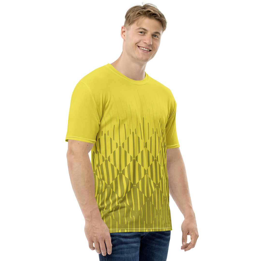 Premium Men's Jersey - Yellow Distortion