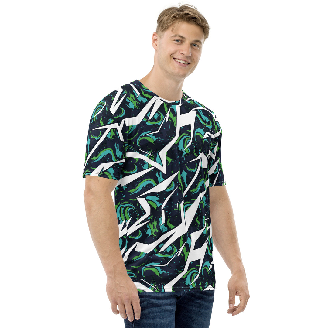 Premium Men's Jersey - Black-Green Comic