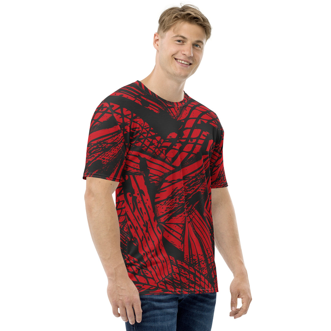 Premium Men's Jersey - Red-Black Lighting