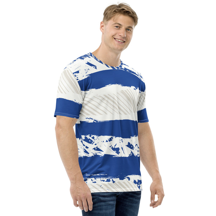 Premium Men's Jersey - White-Bllue Sailor