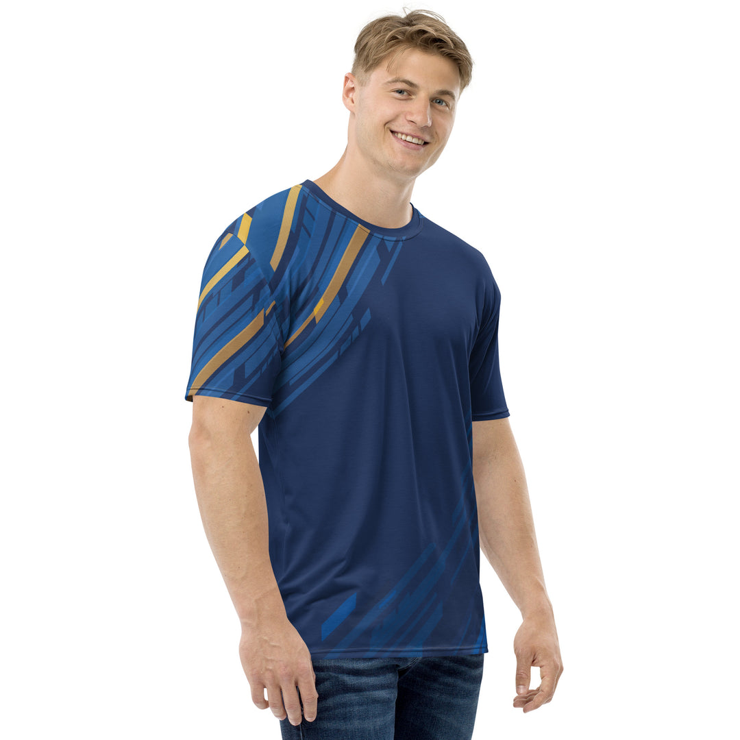 Premium Men's Jersey - Blue-Yellow Victory