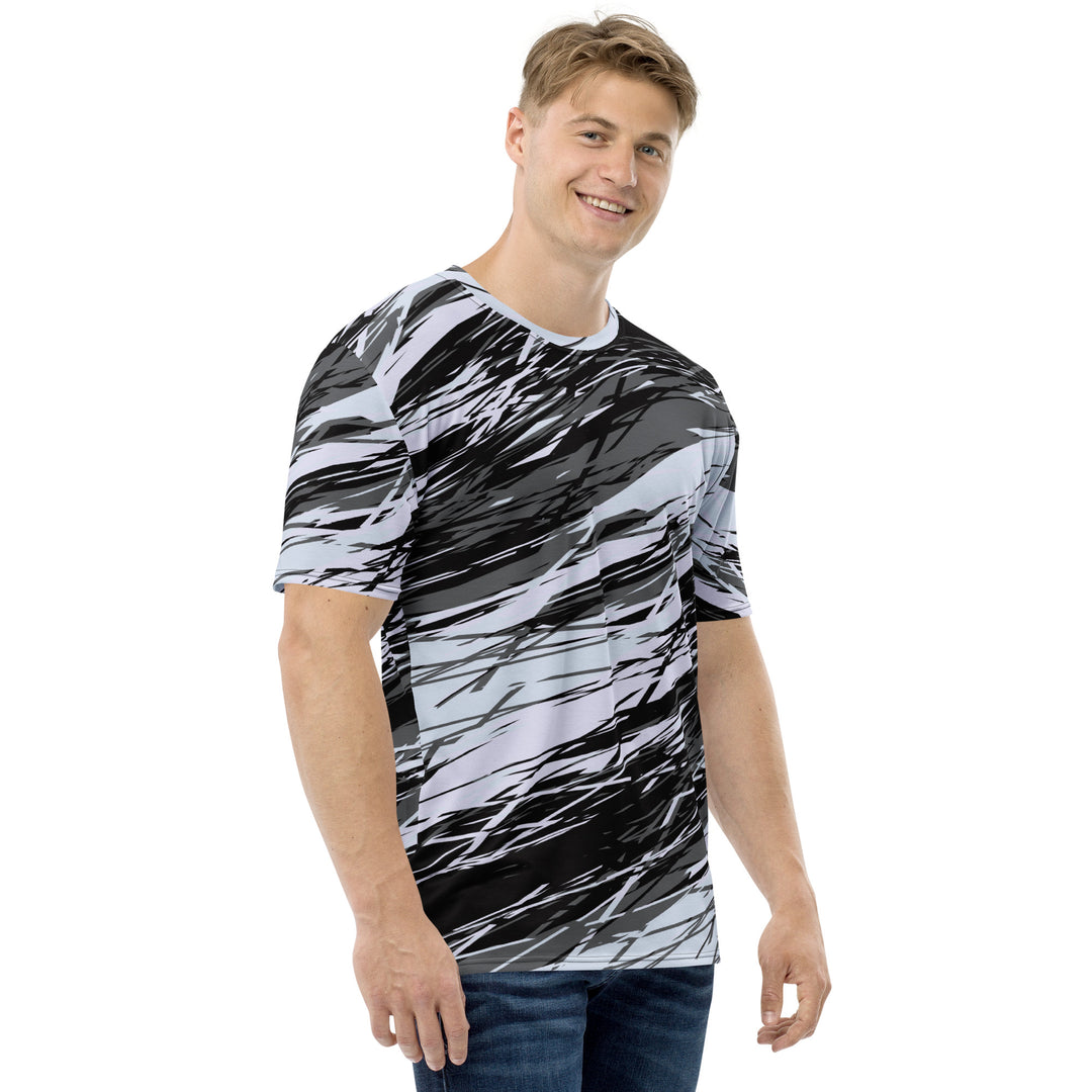 Premium Men's Jersey - Black-White Line