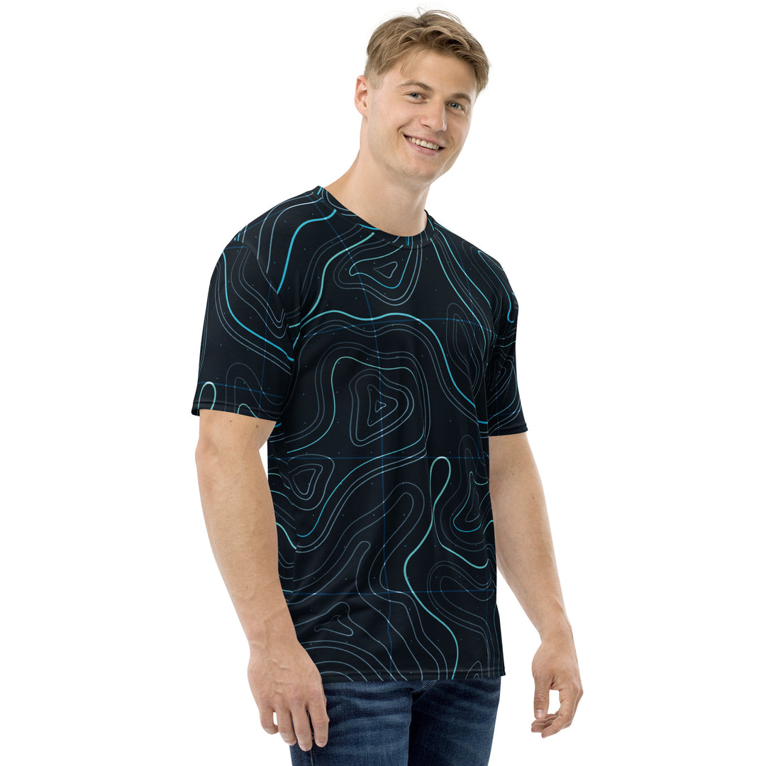 Premium Men's Jersey - Black-Blue Area