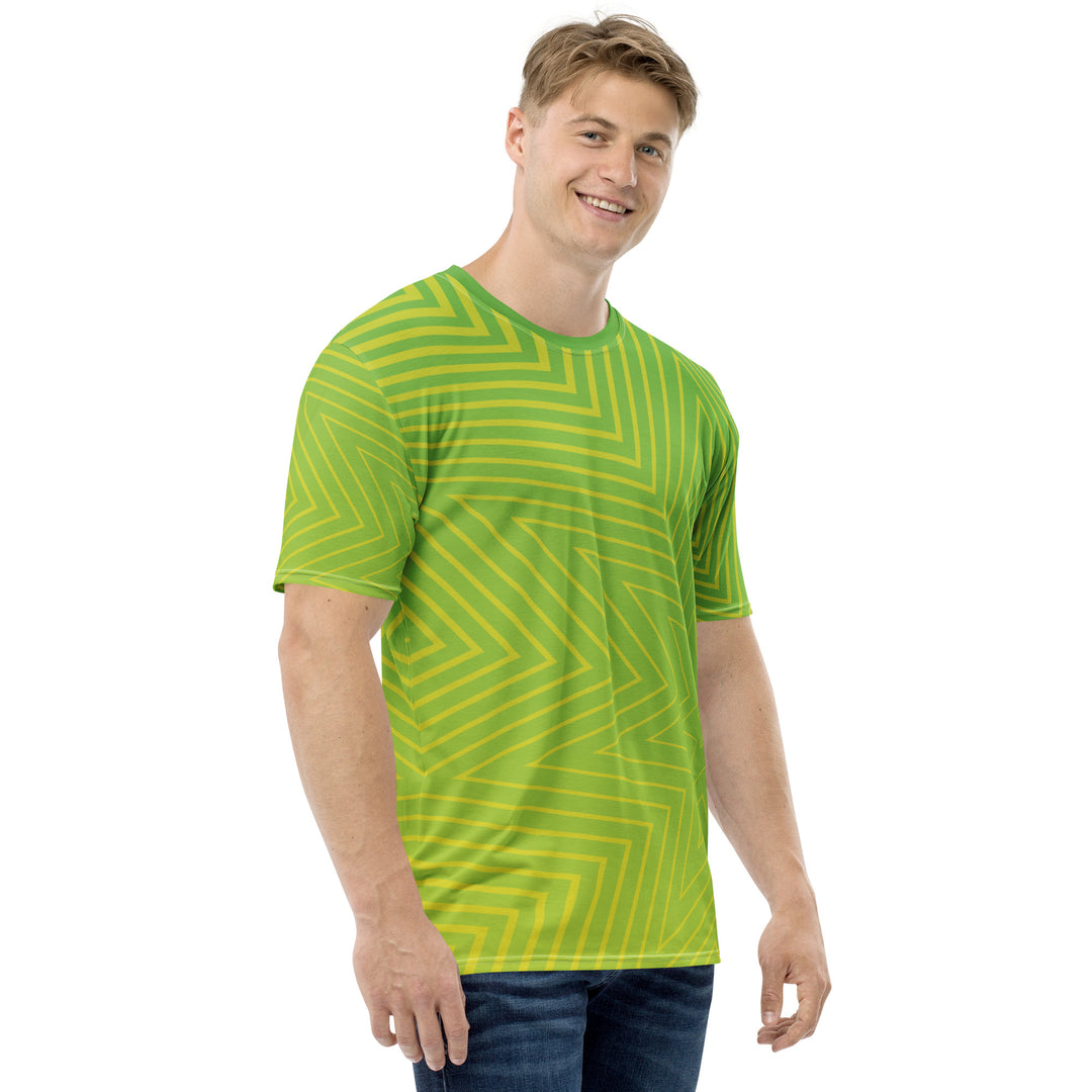 Premium Men's Jersey - Green-Yellow Star