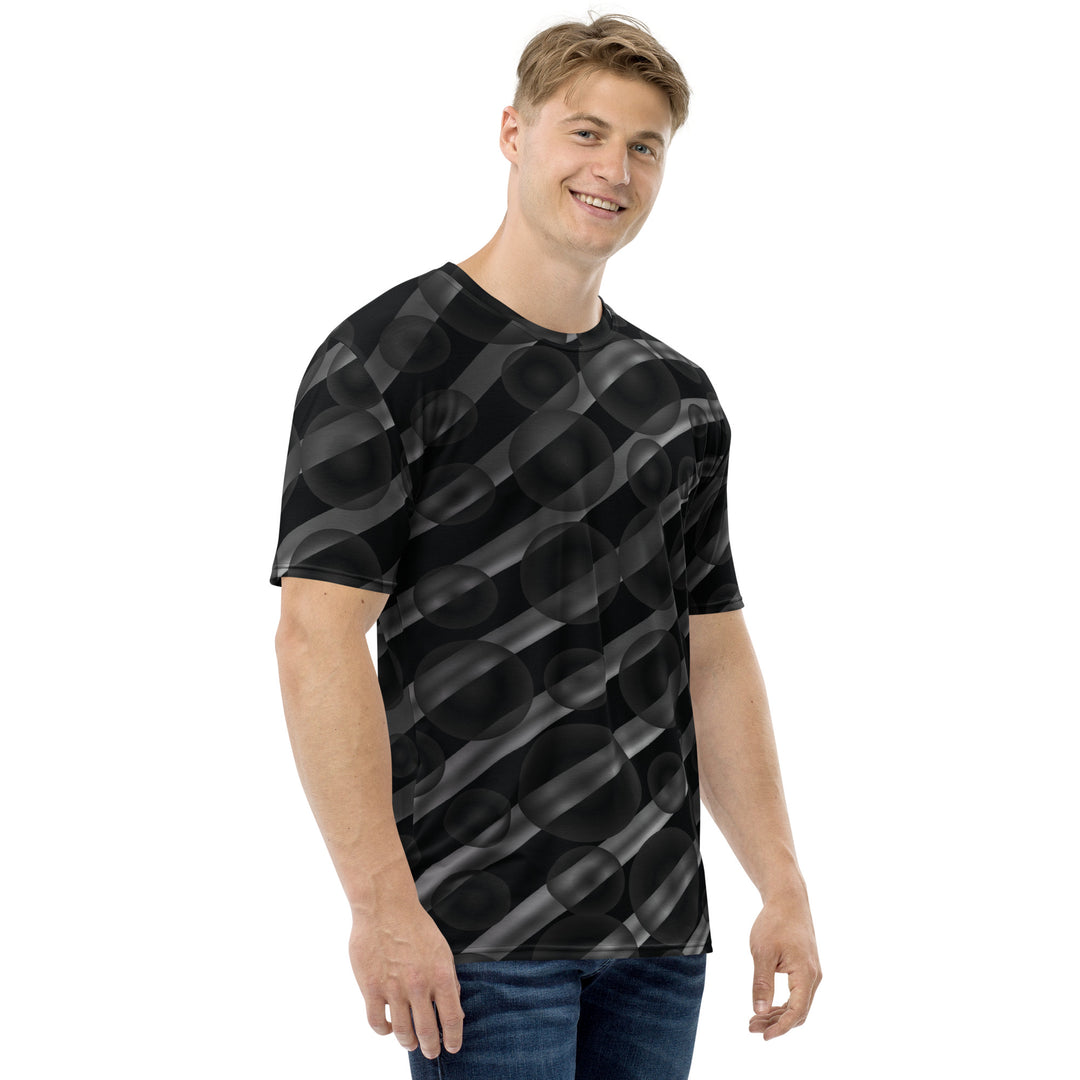 Premium Men's Jersey - Black-Grey Bubble