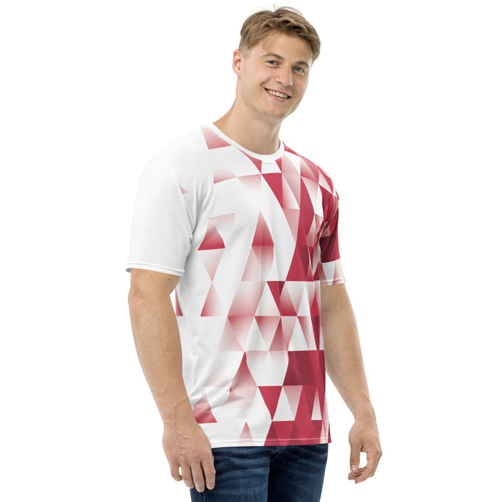 Premium Men's Jersey - White-Red Fade