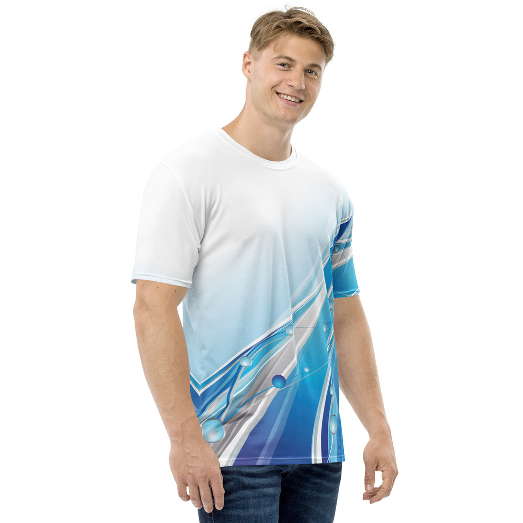 Premium Men's Jersey - White-Blue Jet