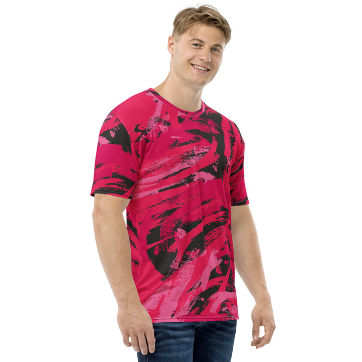 Premium Men's Jersey - Pink-Black Chalk