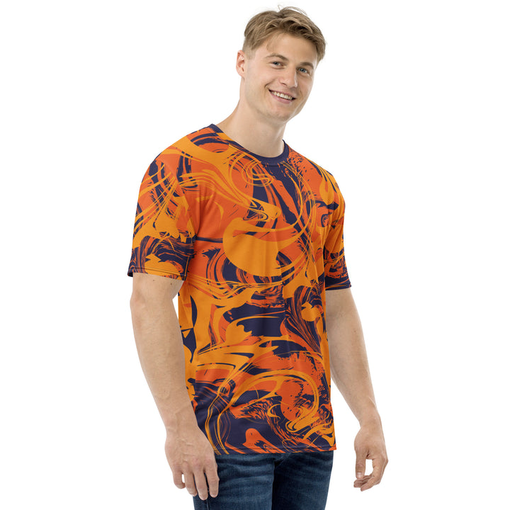 Premium Men's Jersey - Orange-Purple Dye