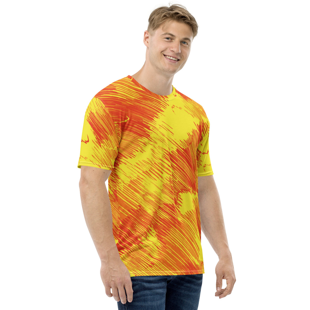 Premium Men's Jersey - Orange-Yellow Sunrise