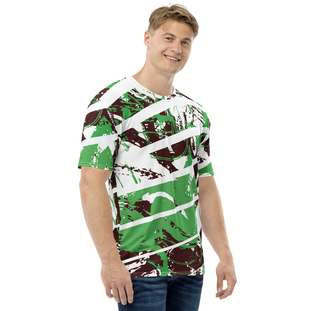 Premium Men's Jersey - Green-White Cut