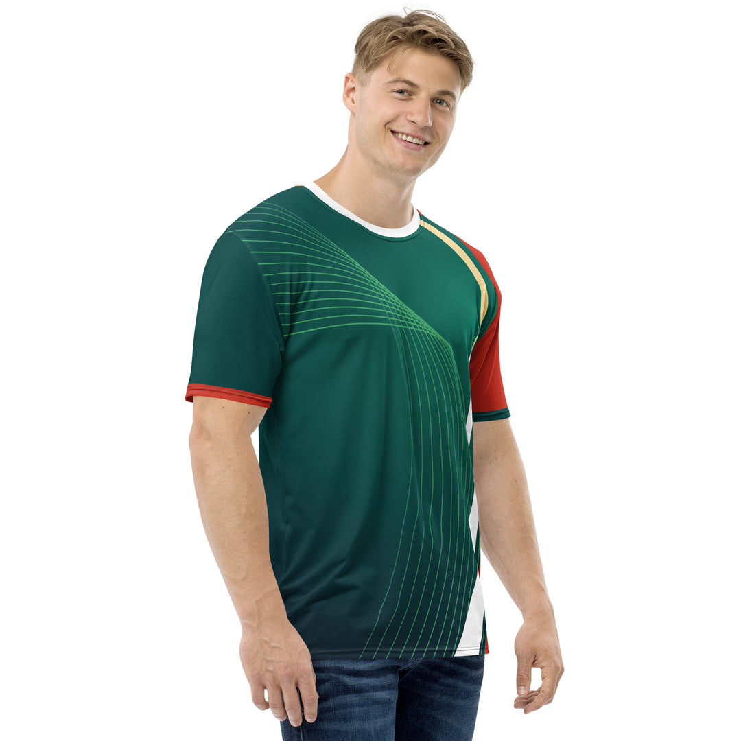 Premium Men's Jersey - Green-Red Home