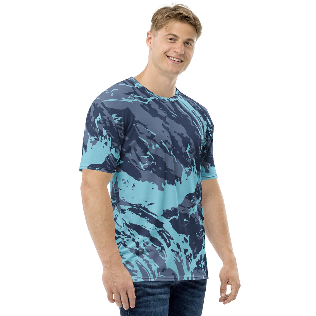 Premium Men's Jersey - Blue Splash