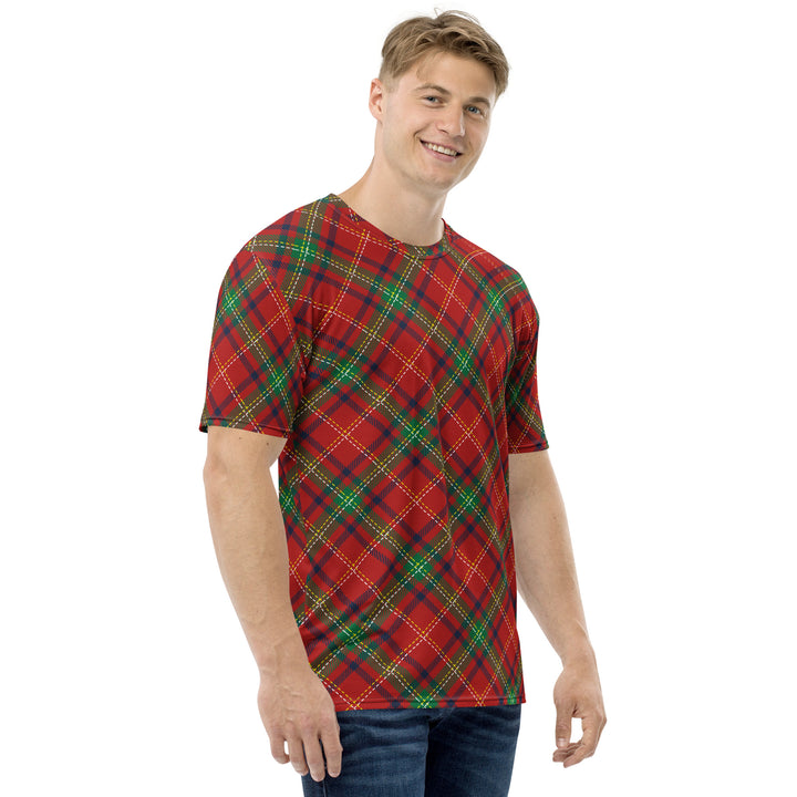 Premium Men's Jersey - Red-Yellow Tartan