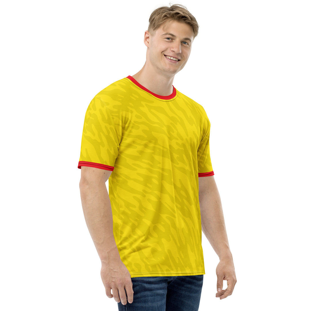 Premium Men's Jersey - Yellow-Red Astral