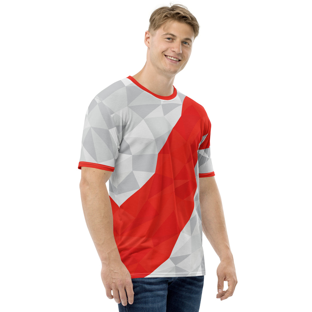 Premium Men's Jersey - Grey-Red Winner