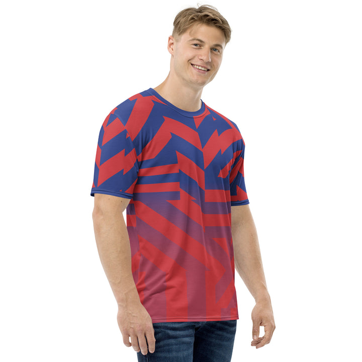 Premium Men's Jersey - Red-Blue Edge