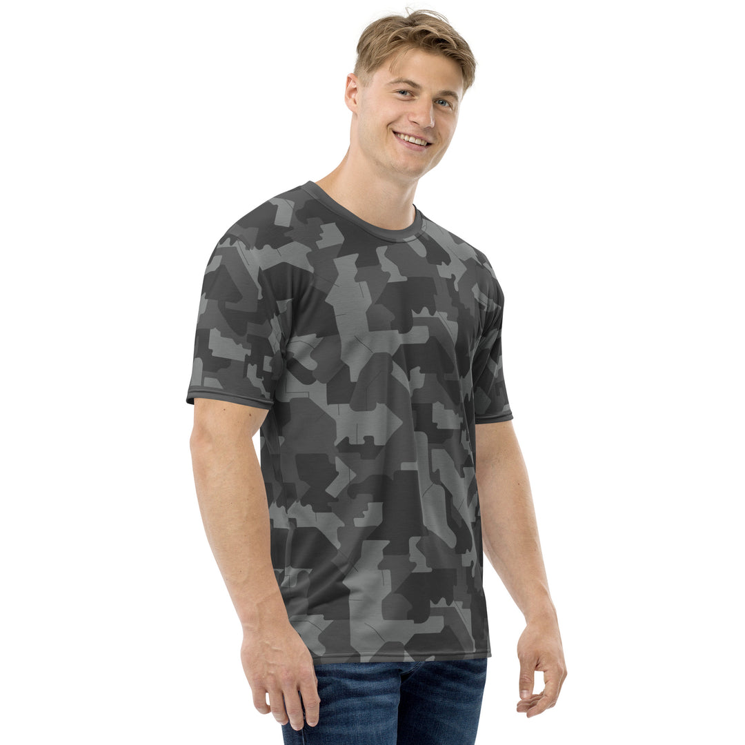 Premium Men's Jersey - Grey Camouflage