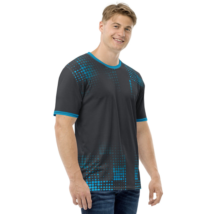 Premium Men's Jersey - Grey-Turquoise Points