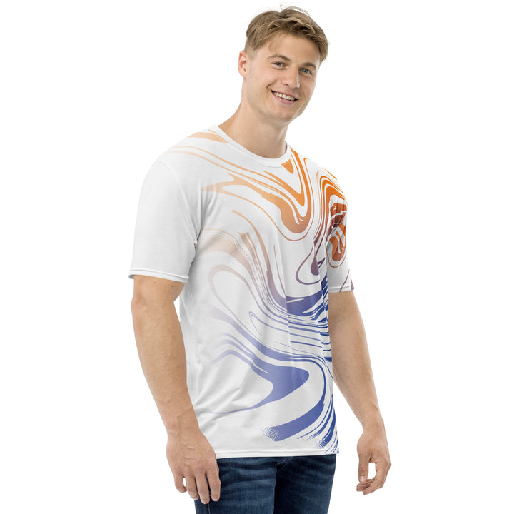 Premium Men's Jersey - White-Blue Blend