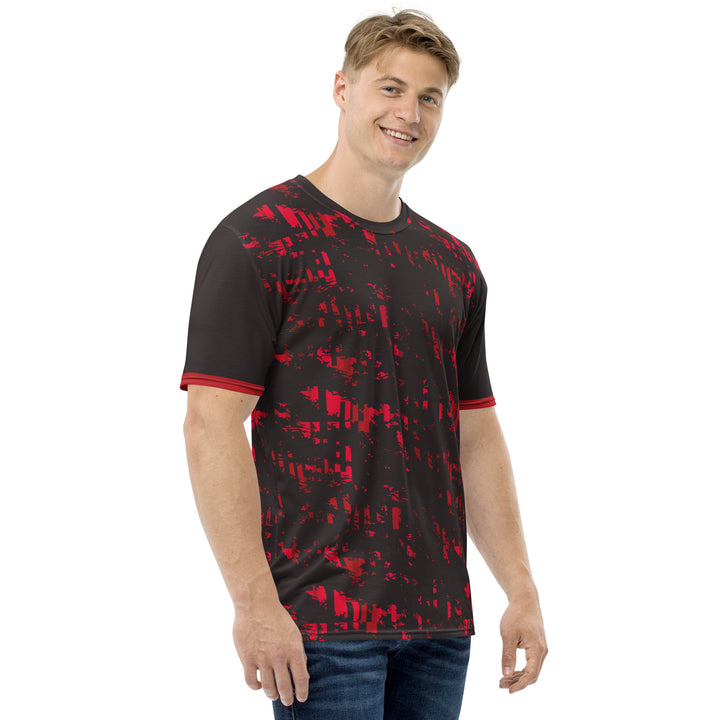 Premium Men's Jersey - Black-Red Fade