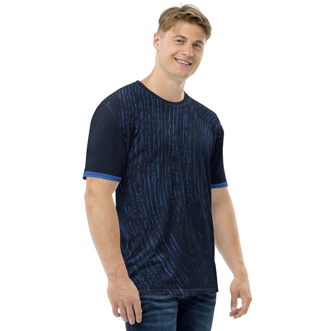 Premium Men's Jersey - Black-Blue Orbit