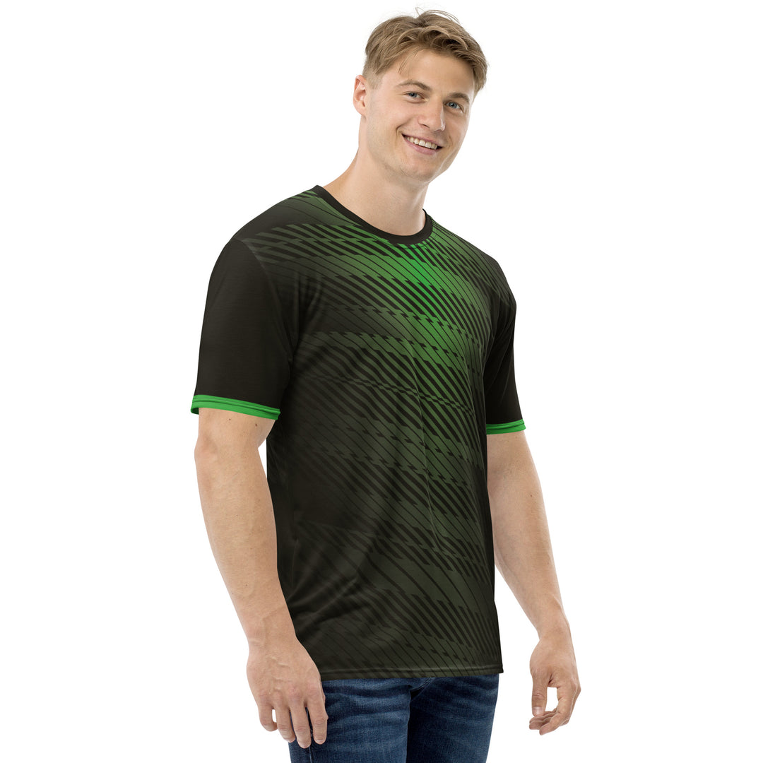 Premium Men's Jersey - Black-Green Parts