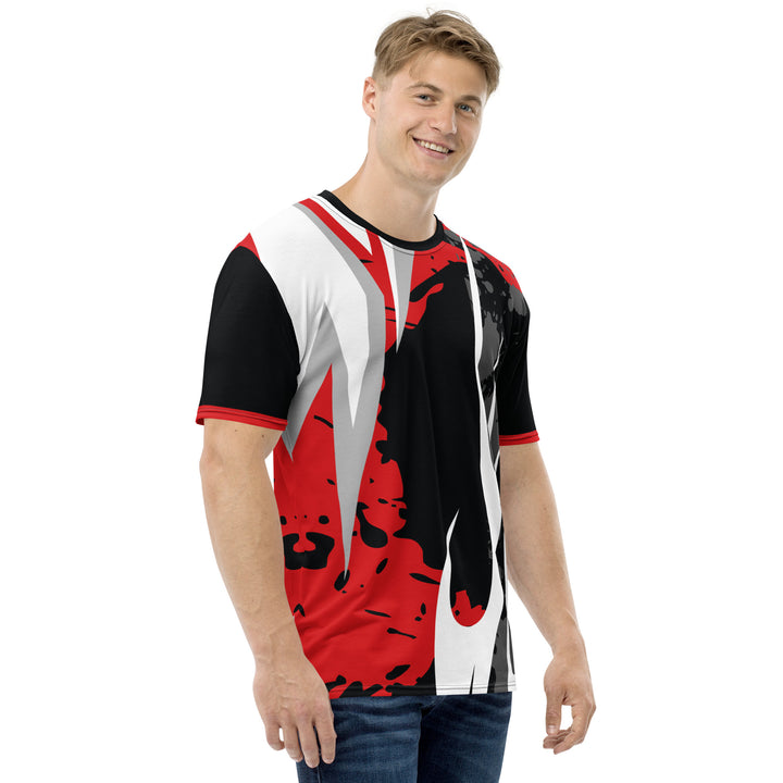 Premium Men's Jersey - Black-Red Tribal